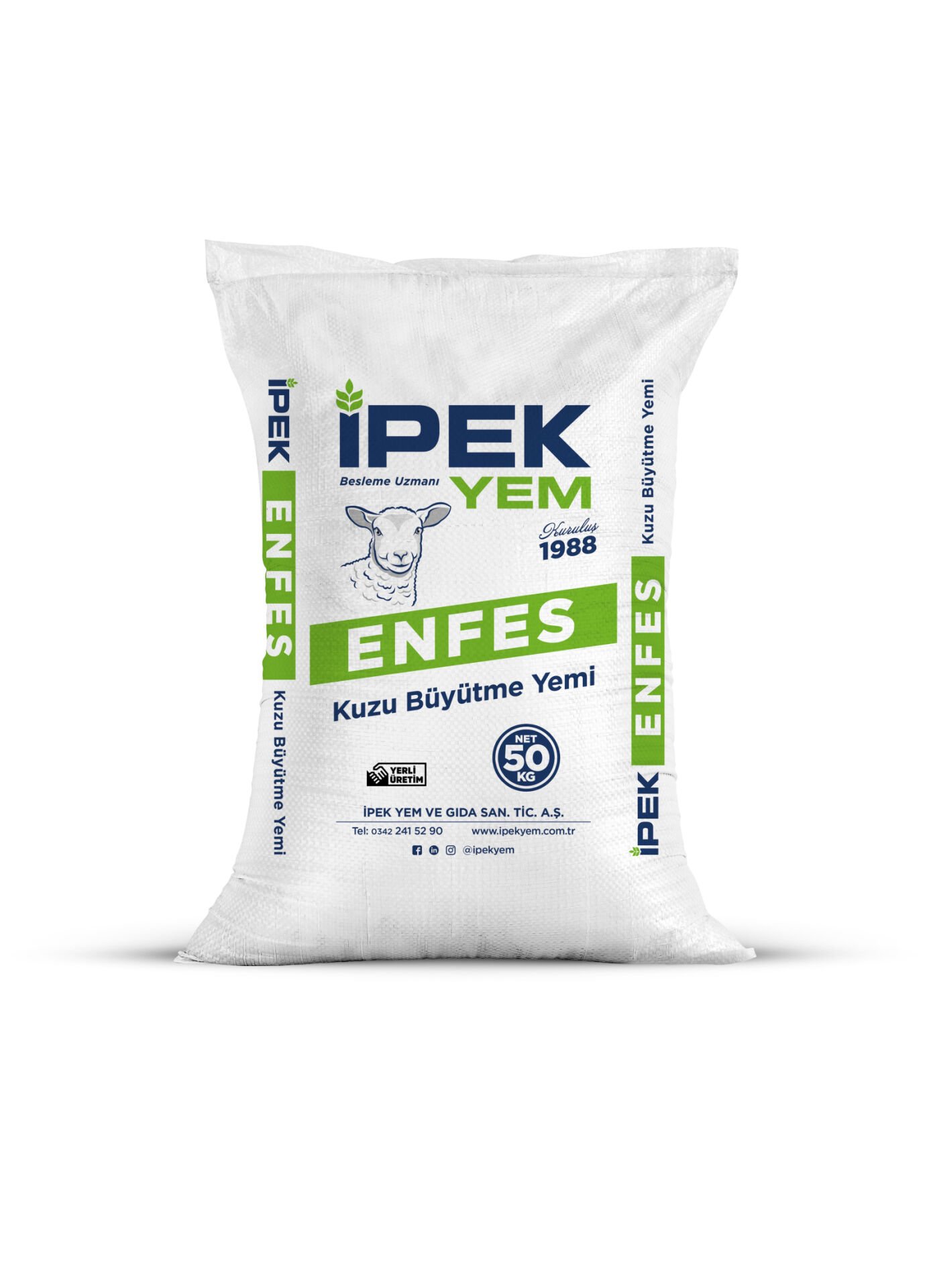 İPEK KUZU BÜYÜTME YEMİ PELET 25 KG (17 PRT. )